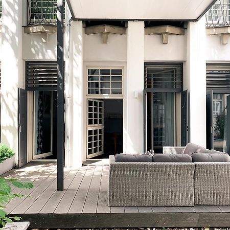 Designer Loft-Ferienwohnung Im Zentrum Mit Tiefgaragen-Parkplatz, Waschmaschine Und Privatterrasse Leipzig Exterior photo